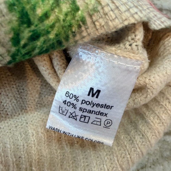 Floral Embroidered Pullover Medium Cottagecore Textured Garden Sweatshirt. New - Picture 6 of 10